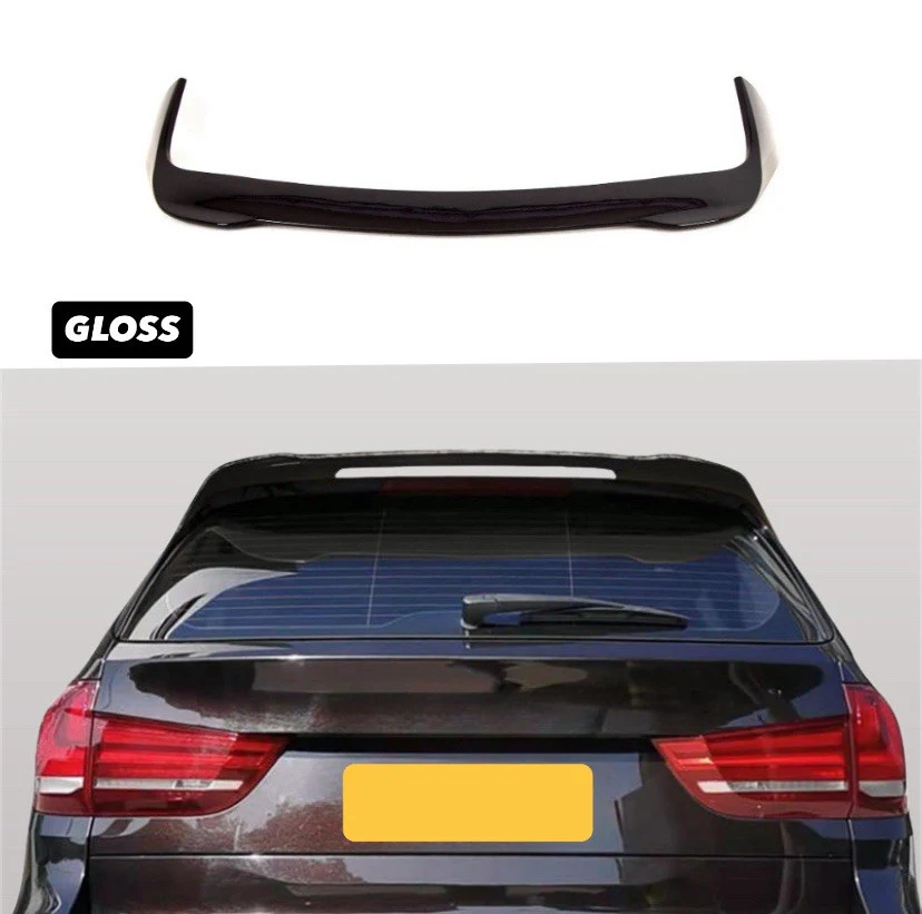 F15 Roof Spoiler Lip Rear Boot Mp Style For BMW X5 Gloss Black Abs - Image 6