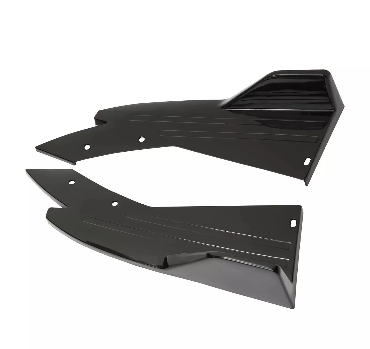 F30 Gloss Black Rear Bumper Splitter Canards Lip Fits 3 Series M Sport 2012-2018 - Image 3
