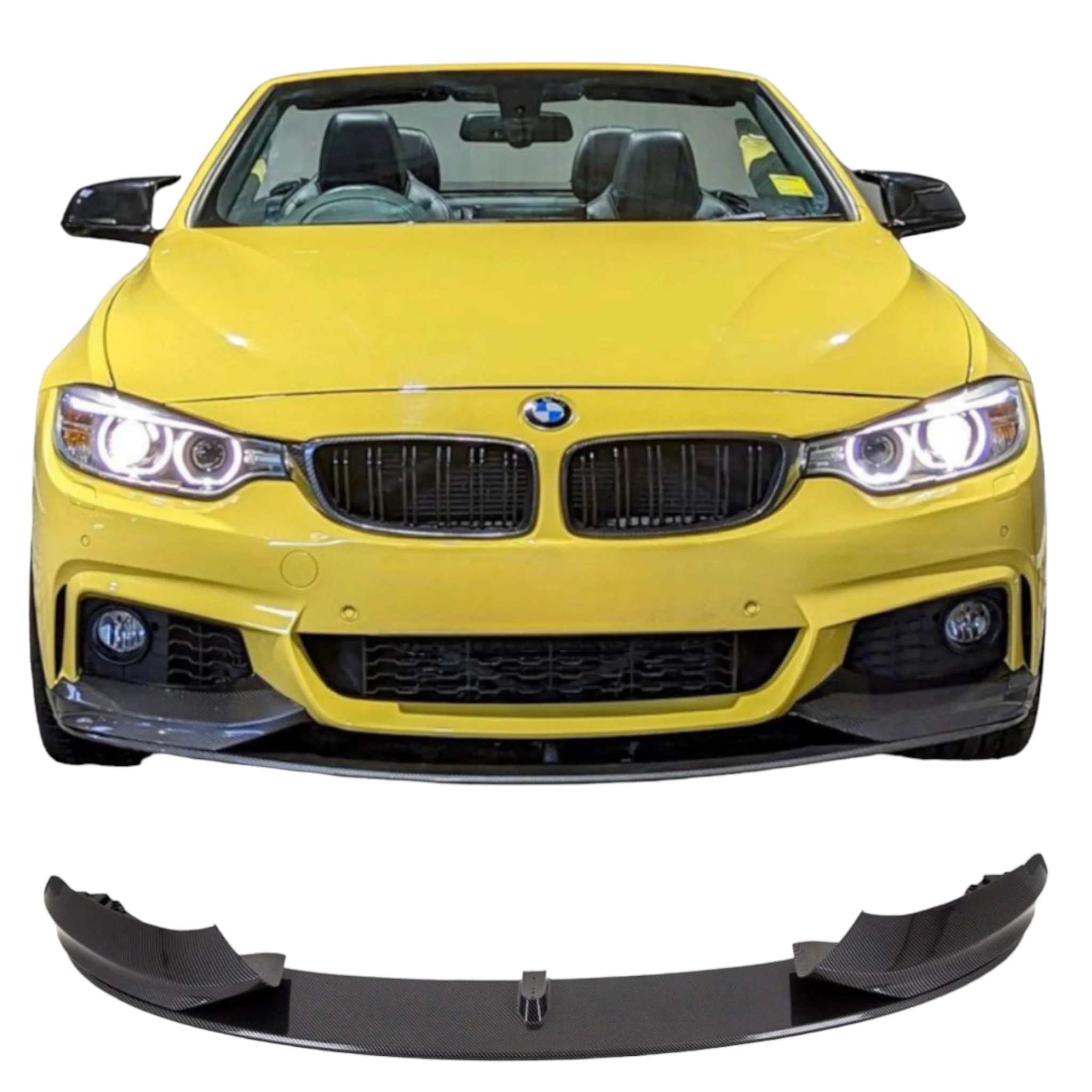 F32-F33-F36 4 Series Front Splitter - Bumper - Lip Spoiler- Fits BMW - MP Style