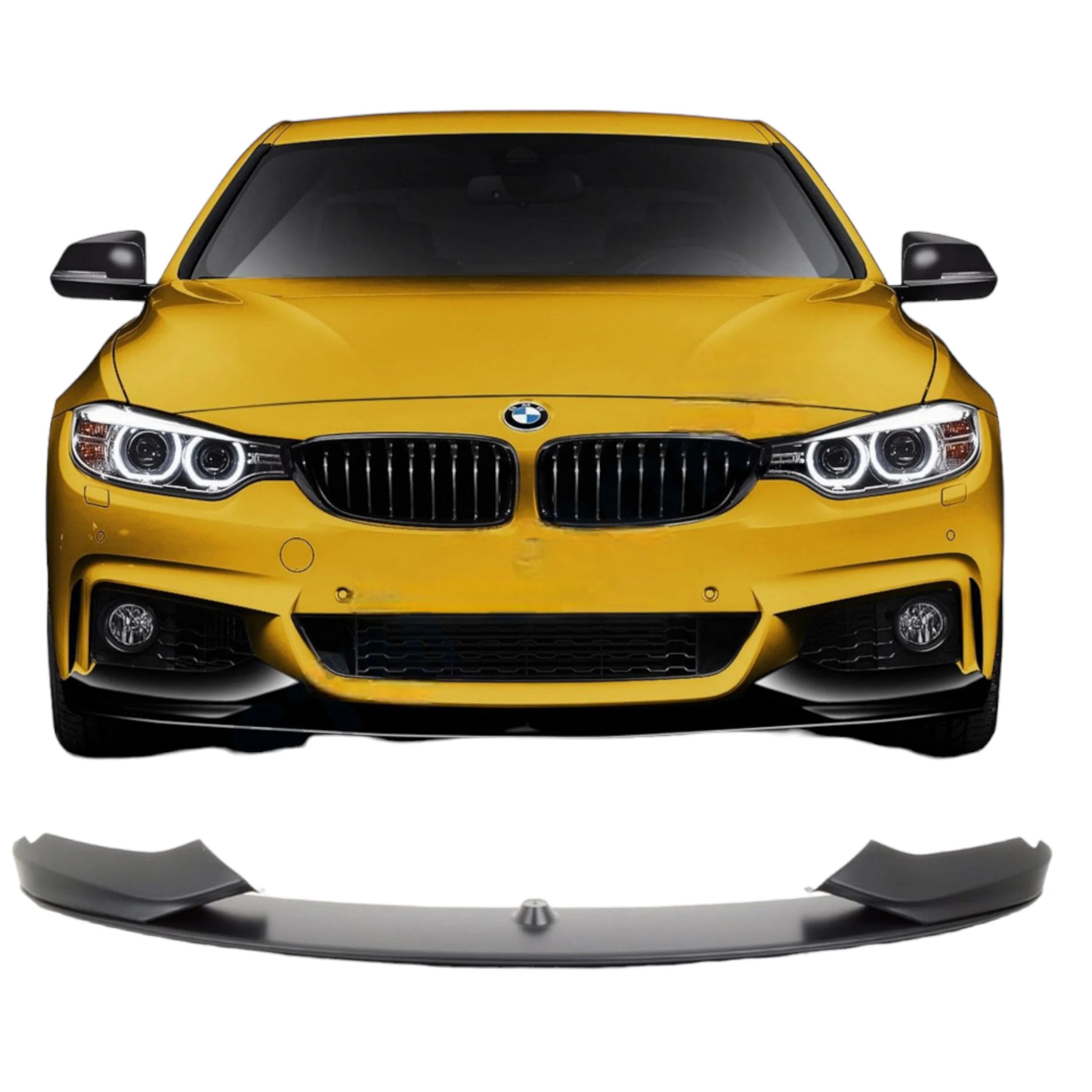 F32 Splitter F36 F33 Front Bumper Lip Spoiler Fits BMW 4 Series Matte