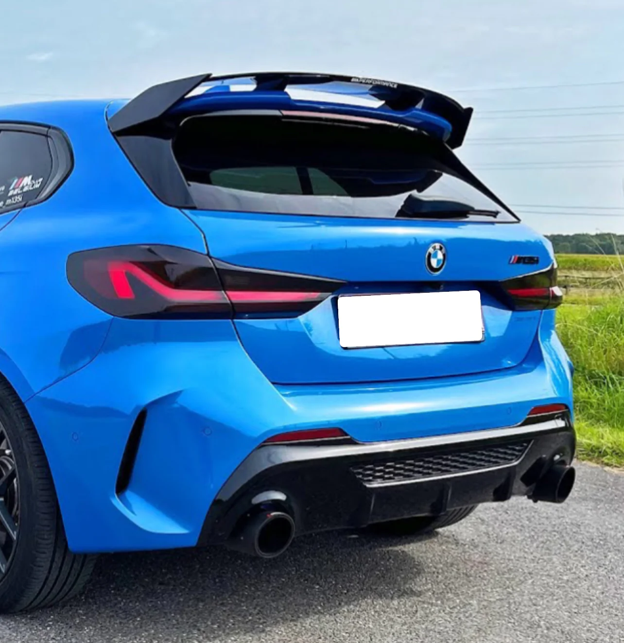 F40 Roof Spoiler M Sport Performance Fits BMW 1 Series Gloss Black STM Edition - Image 3