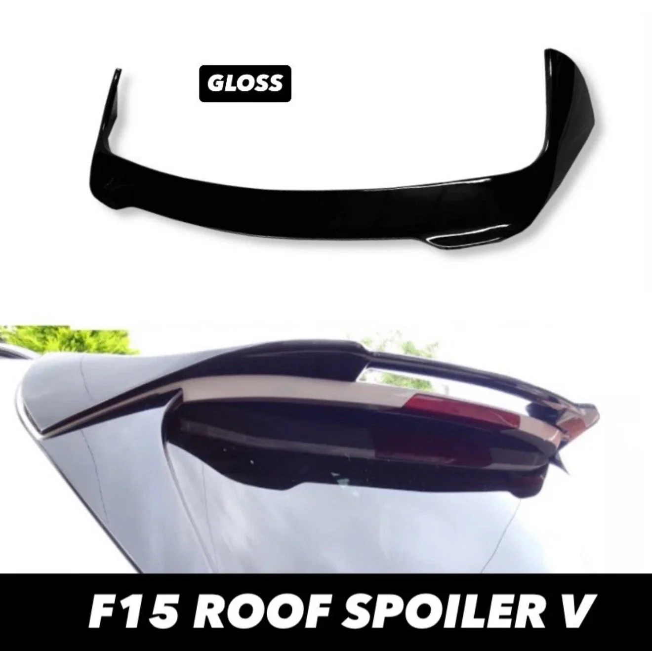 Fits BMW X5 F15 X5M F85 Rear Roof Boot Lip Spoiler M Performance Style Gloss New - Image 5