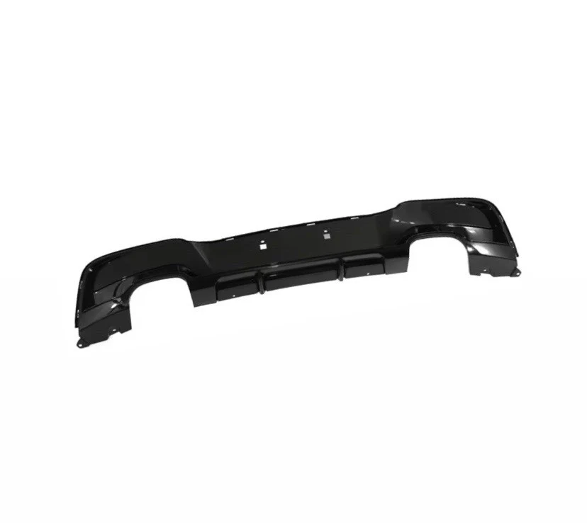 FOR BMW 1 SERIES F20 F21 DIFFUSER PRE-LCI 2011-2014 M135I LOOK GLOSS BLACK QUAD - Image 2