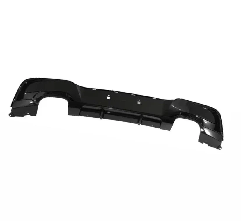 FOR BMW 1 SERIES F20 F21 DIFFUSER PRE-LCI 2011-2014 M135I LOOK GLOSS BLACK QUAD - Image 3