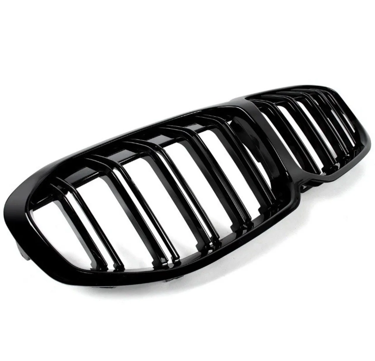 FOR BMW 1 SERIES F40 DOUBLE SLAT M SPORT FRONT GRILLE GRILL GLOSS BLACK 2019 - Image 9