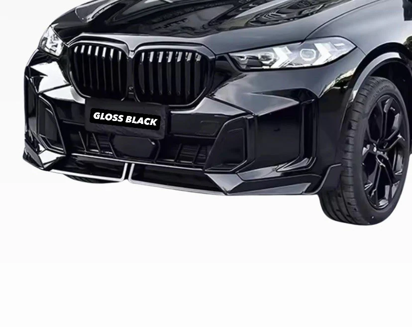 For BMW G06 X6 LCI 23-25 MP Style Gloss Black Front Spoiler Splitter Lip Abs - Image 8