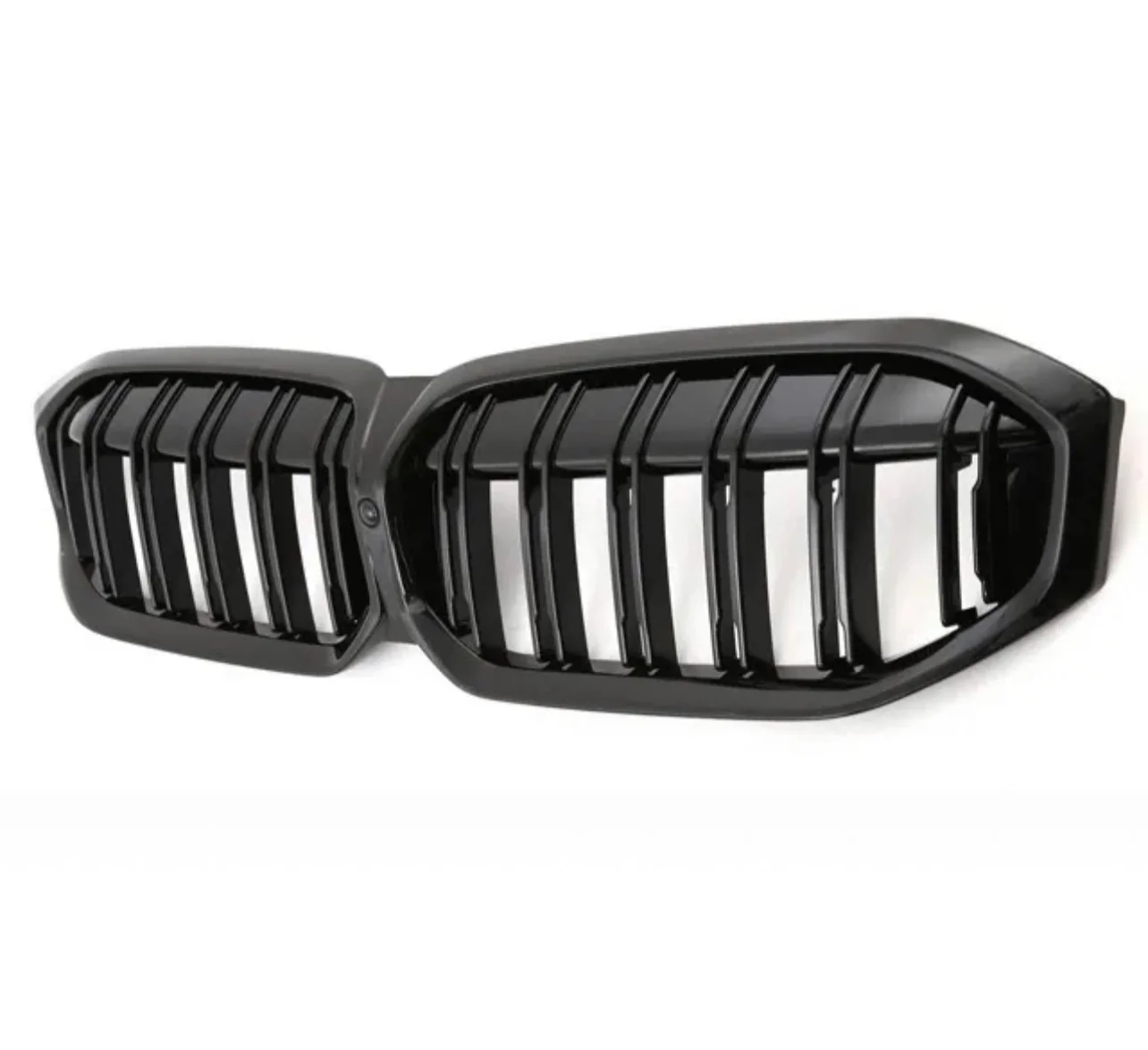 Front Grilles - Double Slat - Fits BMW G20 G21 - 3 Series - Gloss Black LCI - Image 3