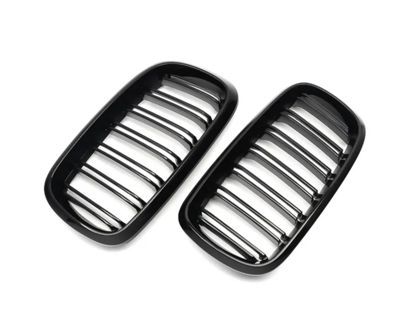 Front Grilles -  Double Slat kidney - Fits BMW F15 F16 X5 X6 - Gloss Black - Image 2