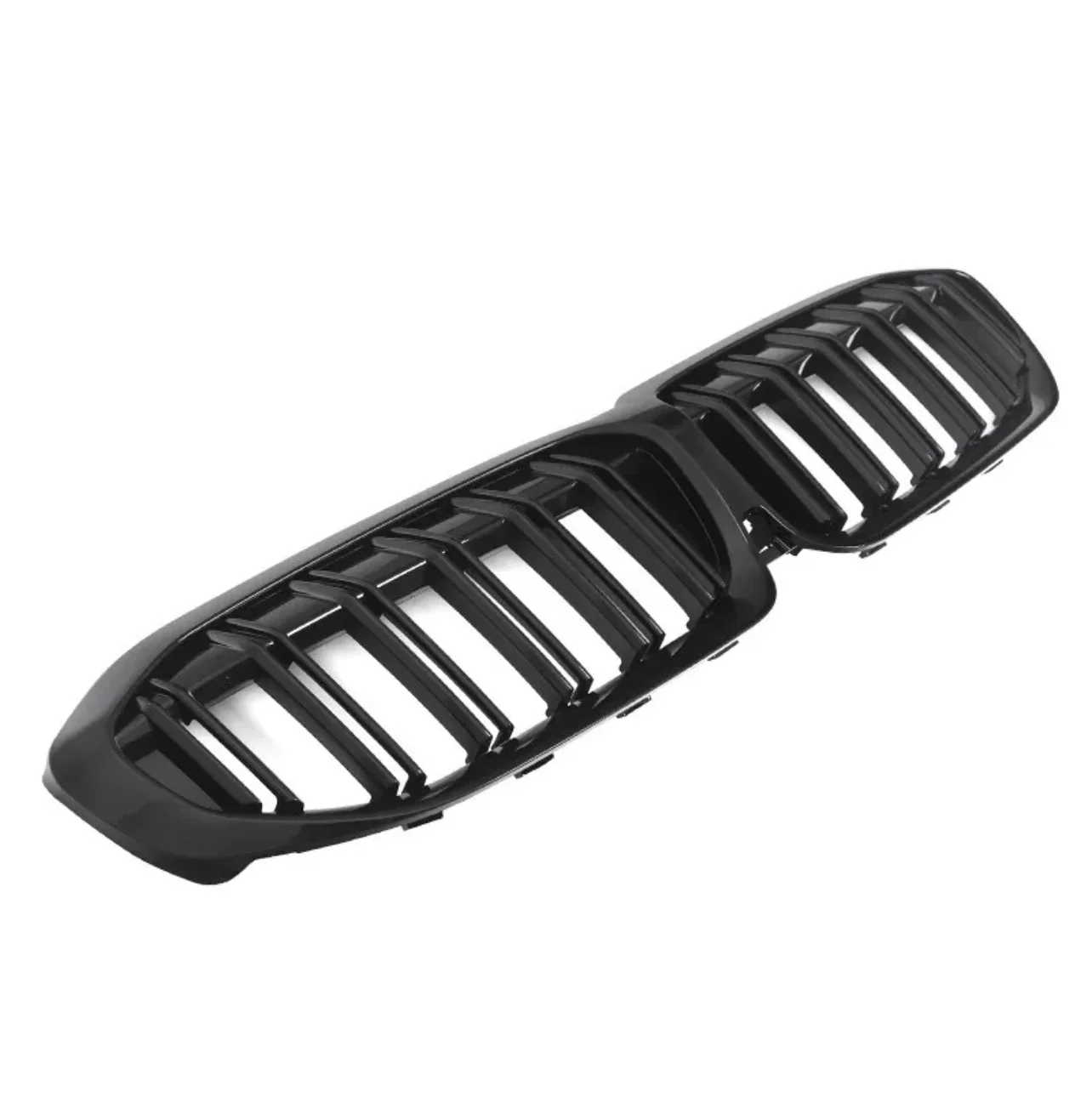 Front Grilles - Dual Slat - M Look - Fits BMW G20 G21 2021+ Lci 3 Series - Gloss Black - Image 4