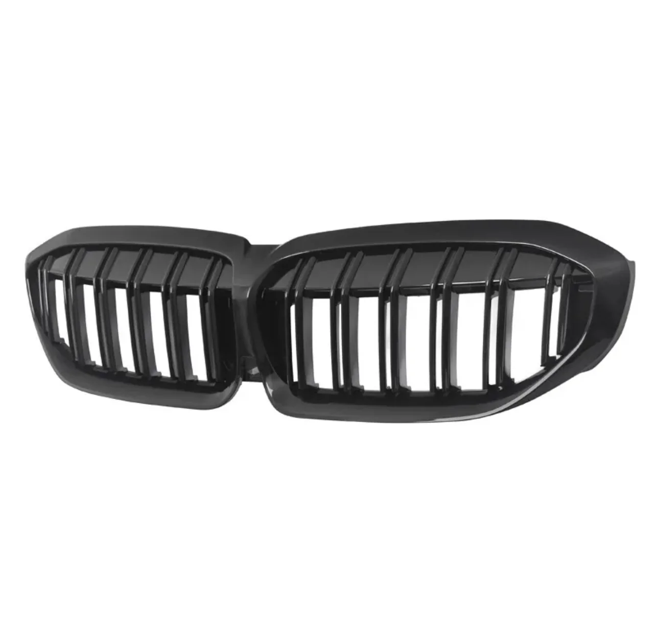 Front Grilles - Dual Slat - M Look - Fits BMW G20 G21 2021+ Lci 3 Series - Gloss Black - Image 5