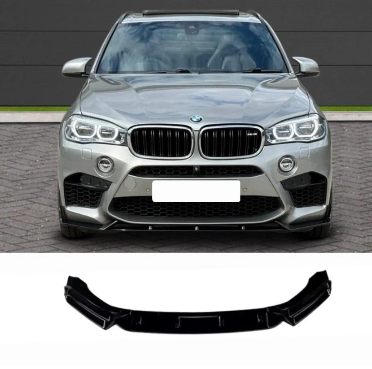 FRONT LIP SPLITTER SPOILER FOR BMW X5M F85 X6M F86 M SPORT GLOSS BLACK 2014-19 - Image 5