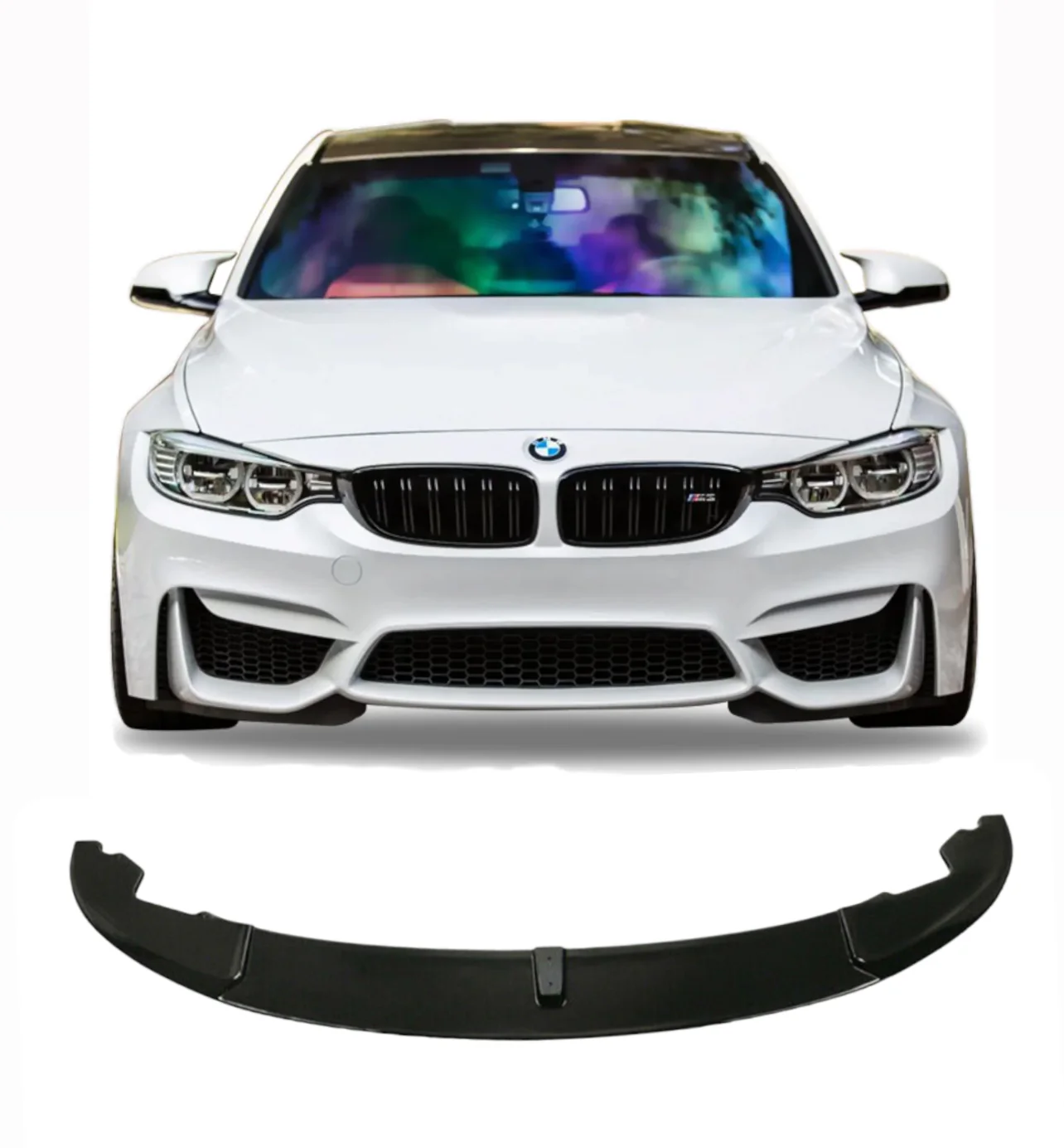 Front Splitter - Bumper - Lip Spoiler - Fits BMW F30 F31 F32 F33 F36 M3 M4 3 Series Bumper