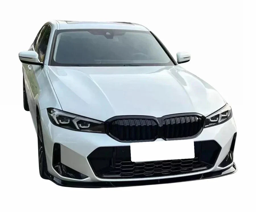 FRONT SPLITTER LIP 3D STYLE GLOSS BLACK FOR BMW 3 SERIES G20 G21 LCI 2022+ - Image 2