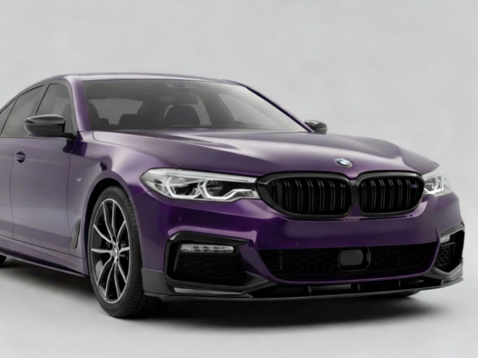 FRONT SPLITTER SPOILER FOR BMW 5 SERIES G30 G31 2017+ M PERFORMANCE GLOSS BLACK PRE - Image 10