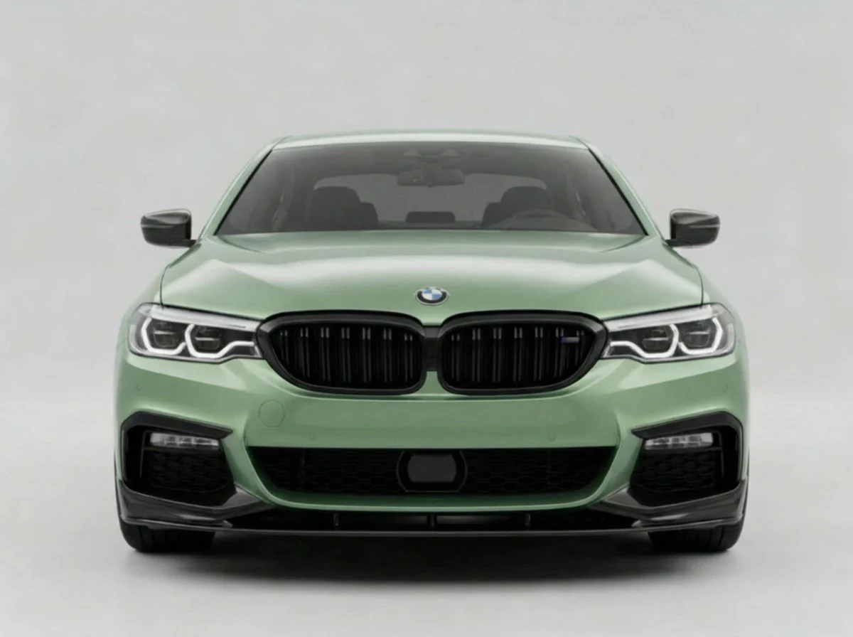 FRONT SPLITTER SPOILER FOR BMW 5 SERIES G30 G31 2017+ M PERFORMANCE GLOSS BLACK PRE - Image 12