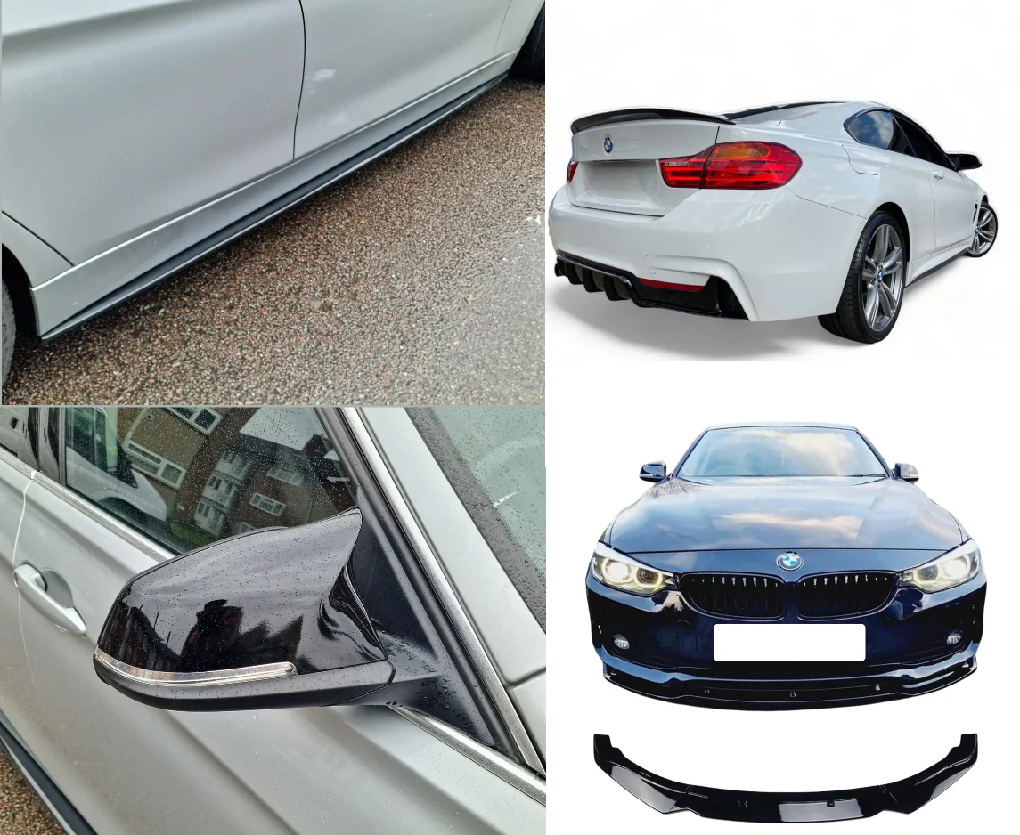 Full Body Kit - Fits BMW 4 Series F32 F33 F36 SE Sport - Gloss Black - Image 8