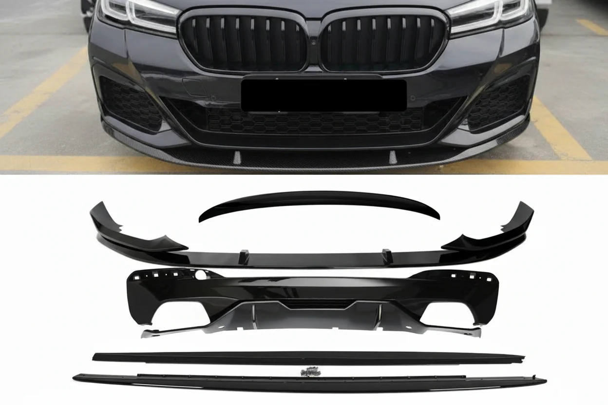 Full Body Kit - Fits BMW 5 Series G30 - MP Style- Gloss Black Lci - Image 6