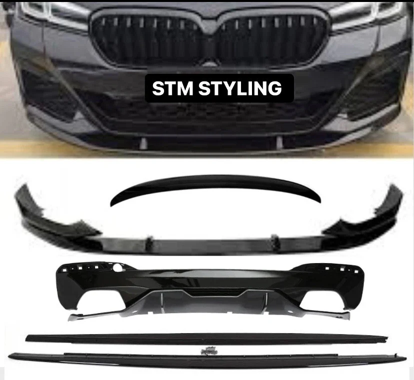 Full Body Kit - Fits BMW 5 Series G30 - MP Style- Gloss Black Lci - Image 8