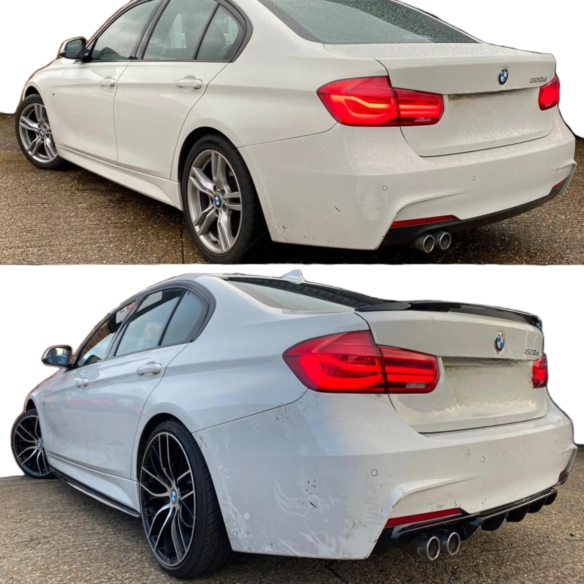Full Body Kit - Fits BMW F30 F31 3 Series Estate Touring Saloon - Gloss Black - Image 3