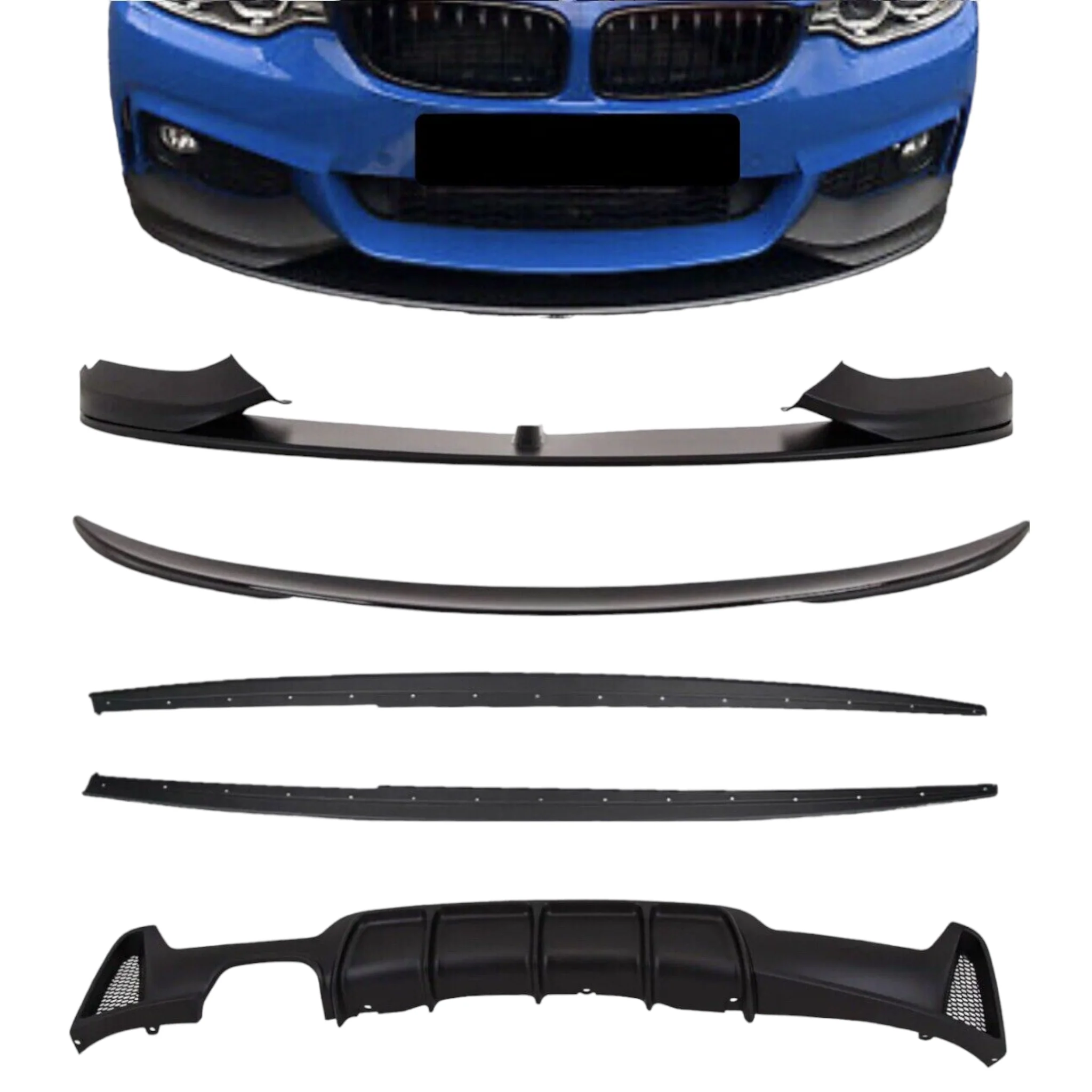 Full Body Kit - Fits BMW F32 4 Series Coupe - Twin Exit - Matte Black
