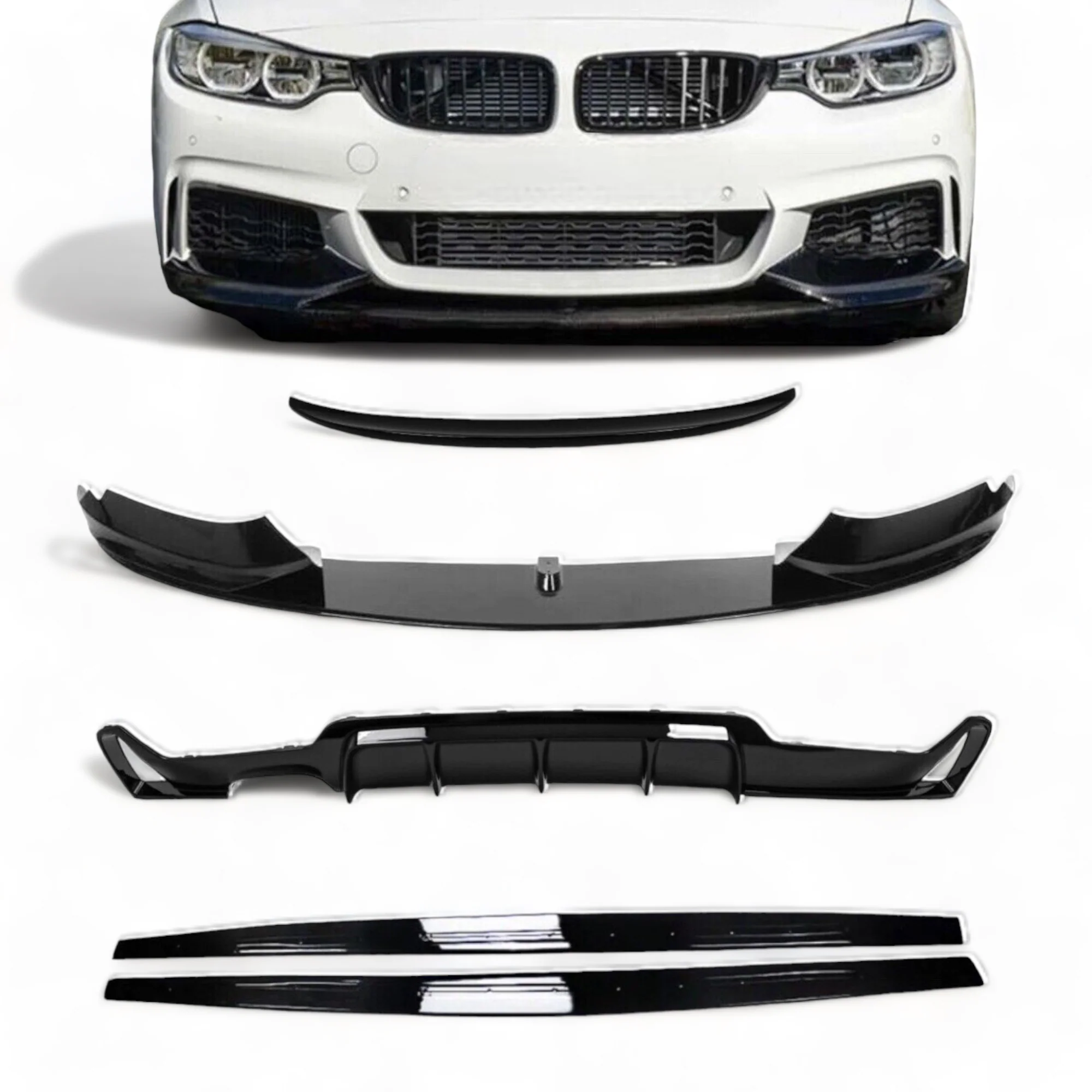 Full Body Kit - Fits BMW F32 F33 F36 4 Series - Gloss Black