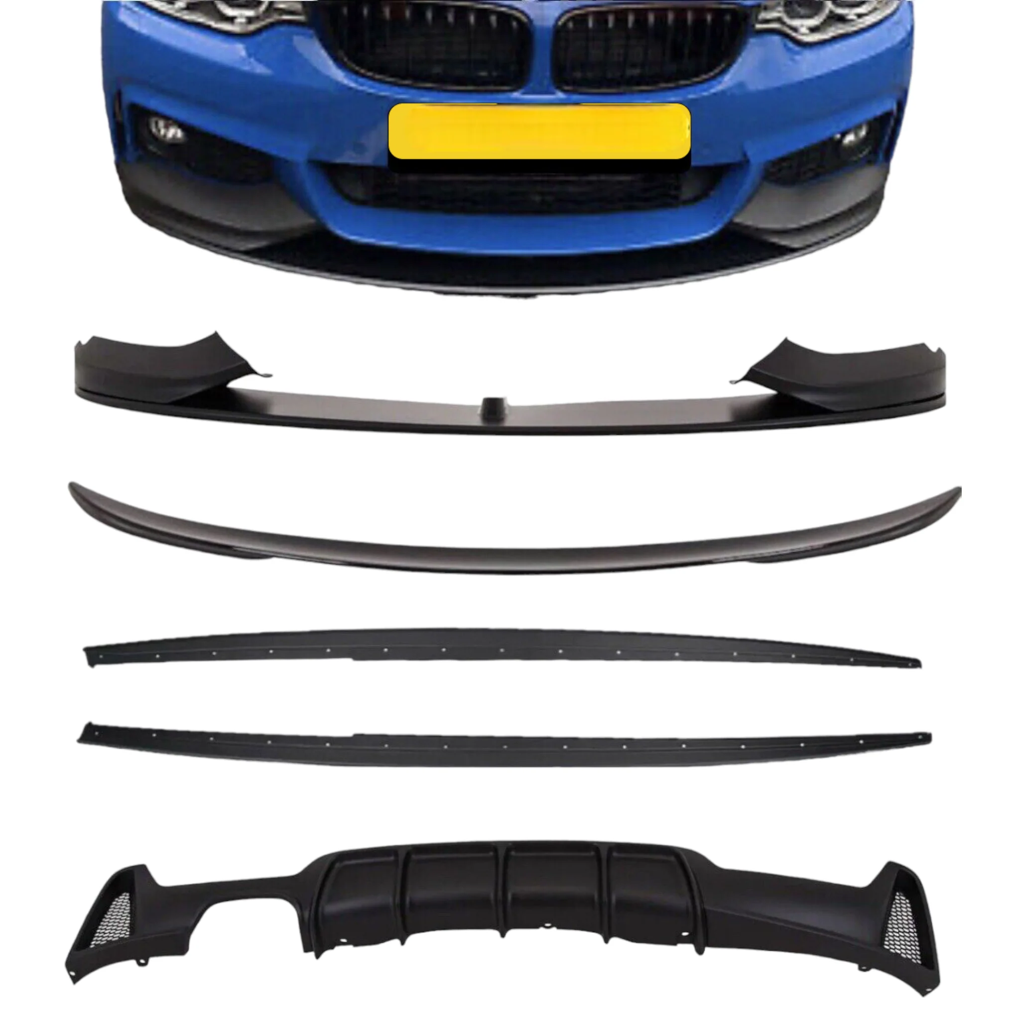 Full Body Kit - Fits BMW F36 4 Series - Matte Black