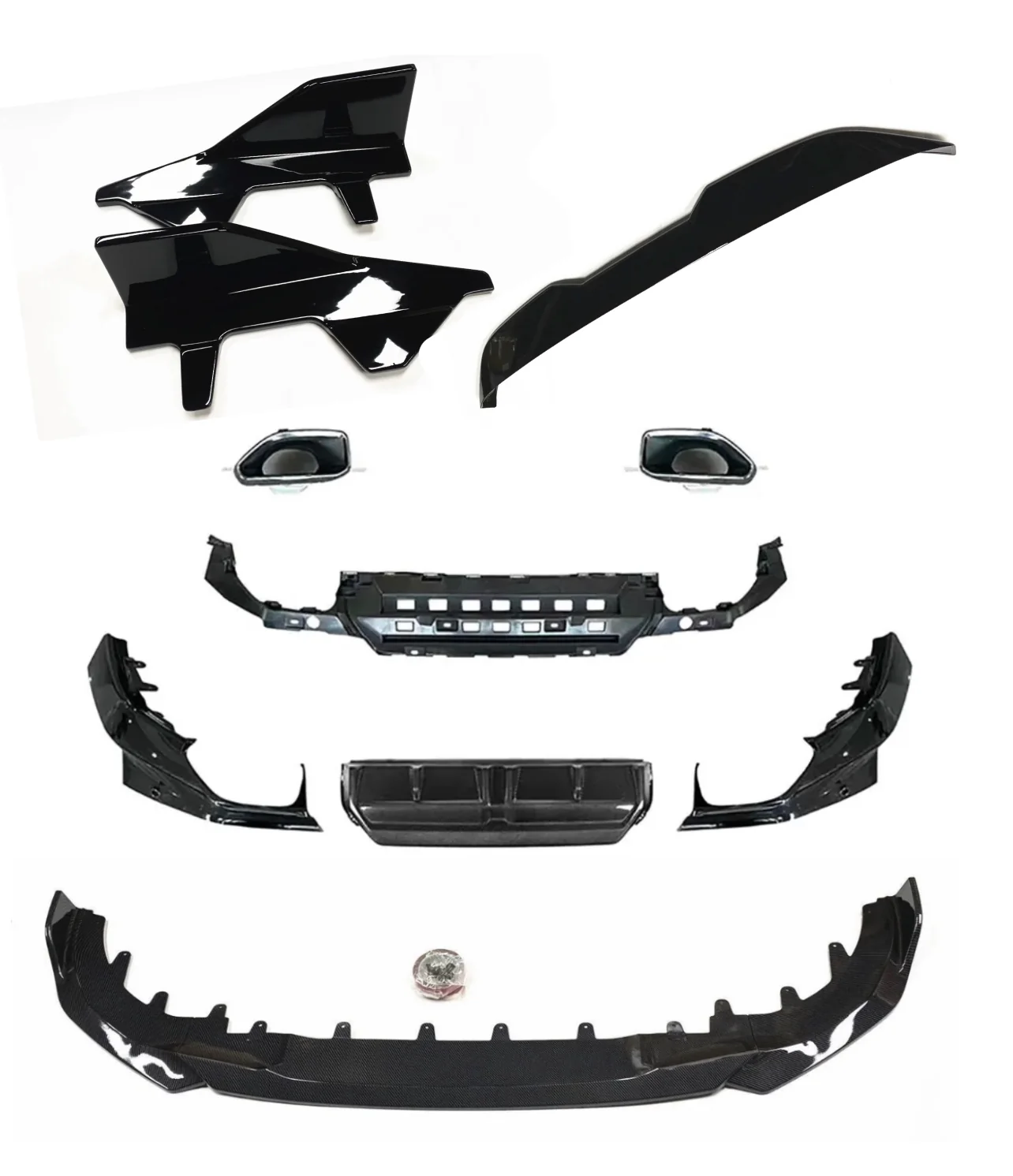 Full Body Kit- Fits BMW G42 2 Series 2022+- ABS - Gloss Black - Image 2