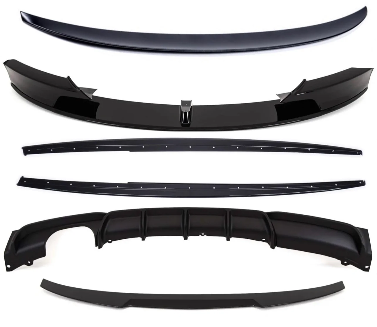 Full Body Kit - V Style or MP Style - Fits BMW F30 3 Series - All Exits Available - Matte Black - Image 2
