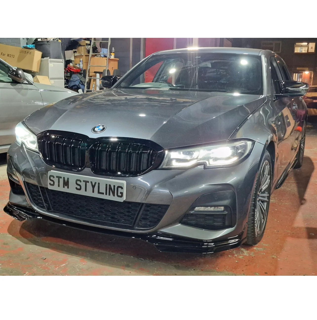 G20 G21 Mp Style Front Splitter For 3 Series BMW Gloss Black Pre Lci (2019-2022) - Image 7