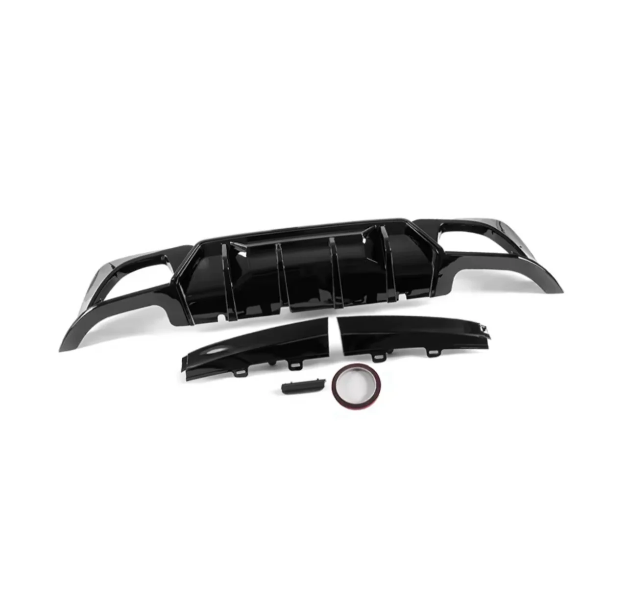 G20 G21 QUAD EXHAUST COMPETITION STYLE REAR DIFFUSER TAIL PIPE FOR BMW 3 SERIES - Image 11