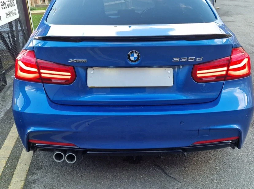 GLOSS BLACK BMW 3 SERIES F30 F80 MP STYLE REAR TRUNK BOOT SPOILER M PERFORMANCE - Image 5