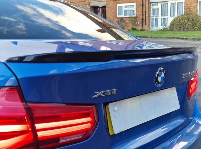 GLOSS BLACK BMW 3 SERIES F30 F80 MP STYLE REAR TRUNK BOOT SPOILER M PERFORMANCE - Image 6