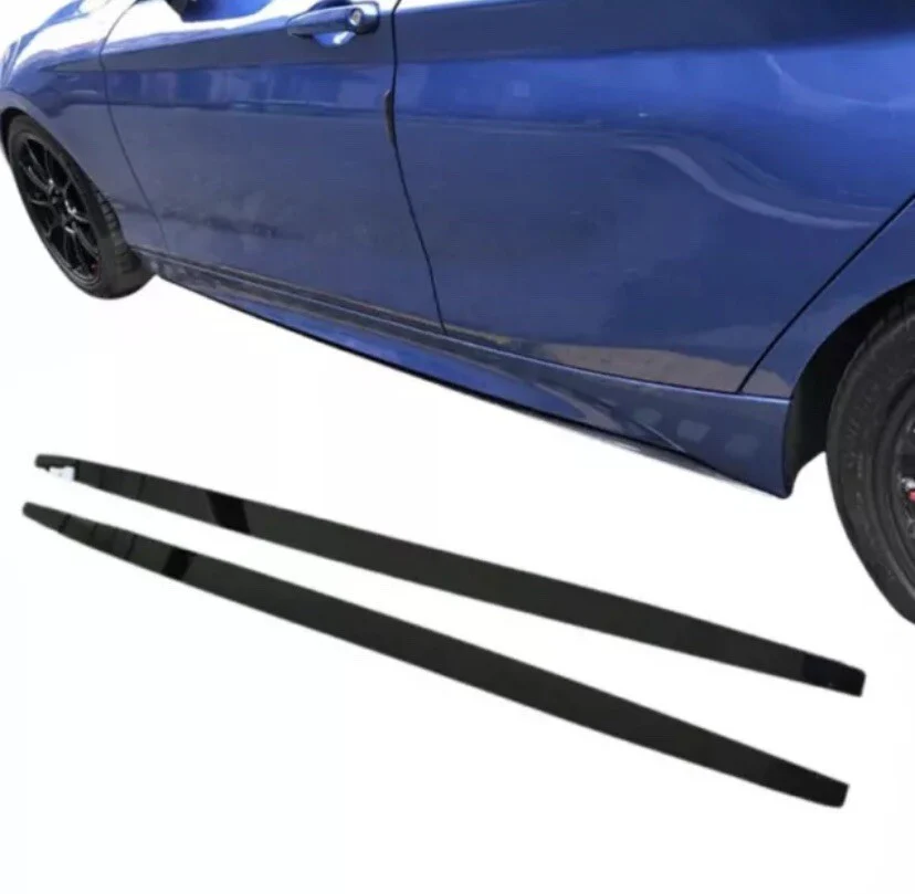 GLOSS BLACK BMW F20 F21 M PERFORMANCE STYLE SIDE SKIRT EXTENSION 2012-2018 BLADE - Image 8