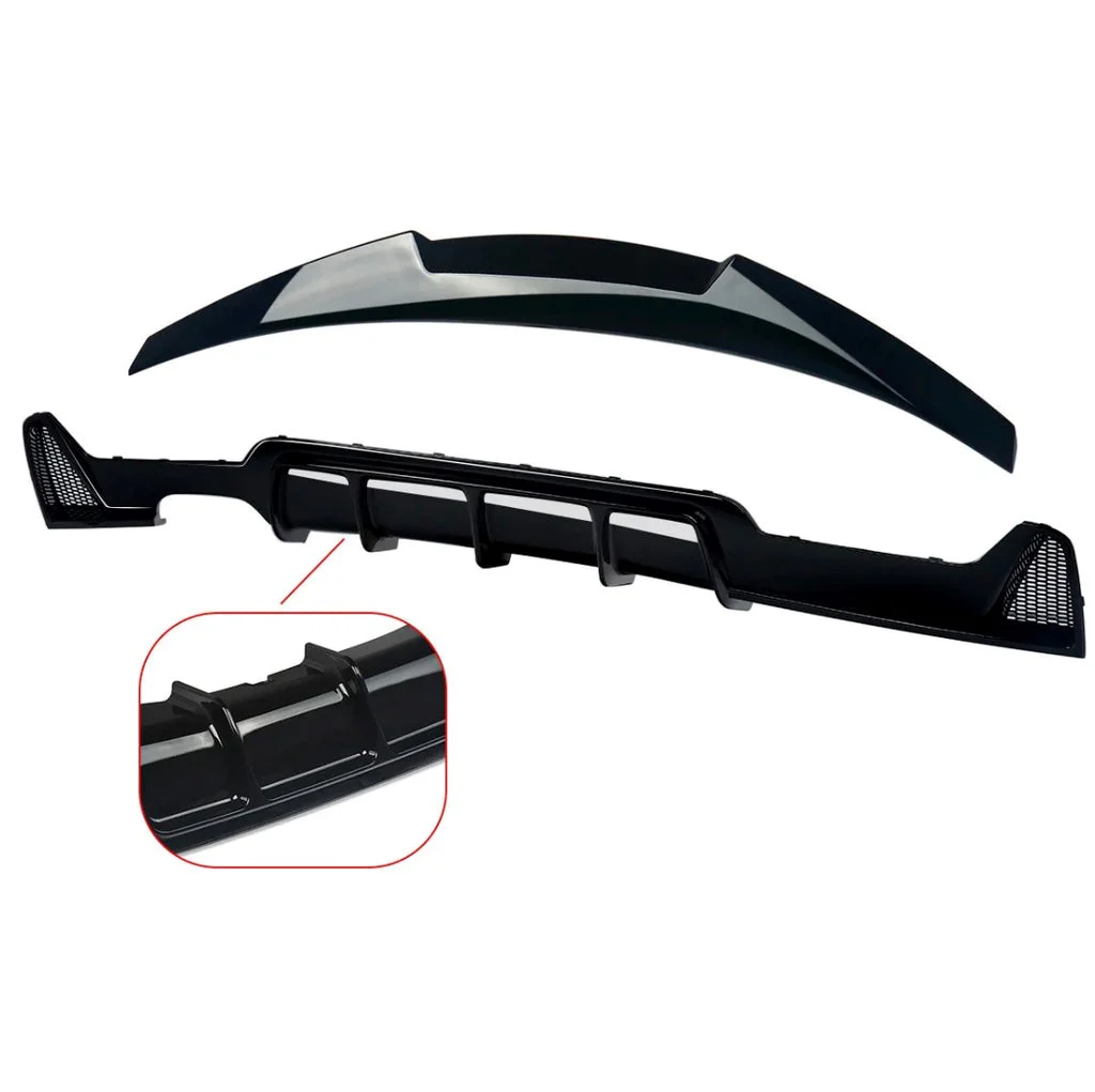 Gloss black BMW F32 F33 F36 Kit - M4 Style Spoiler - Image 3