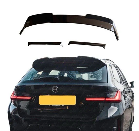 GLOSS BLACK BODY KIT FOR BMW 3 SERIES G21 LCI TOURING ESTATE QUAD TIPS DIFFUSER - Image 5