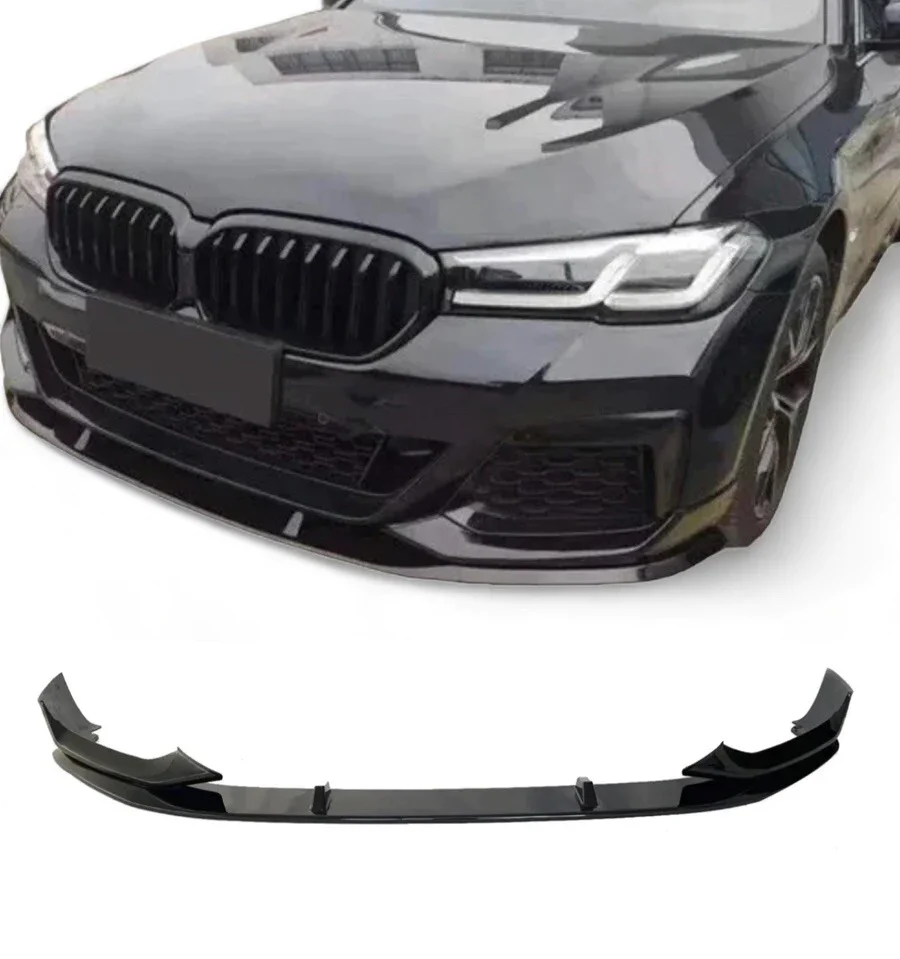 GLOSS BLACK BODY KIT FOR BMW 5 SERIES G30 G31 SPLITTER DIFFUSER SIDE SPOILER LCI - Image 18