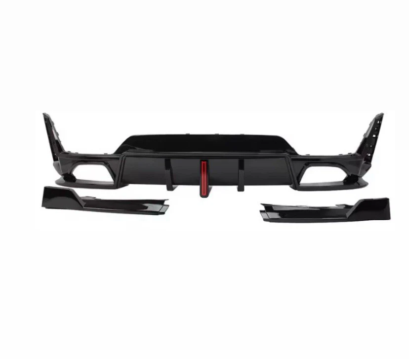 GLOSS BLACK G20 G21 LCI DIFFUSER PERFORMANCE STYLE REAR FOR BMW 3 SERIES - Image 4