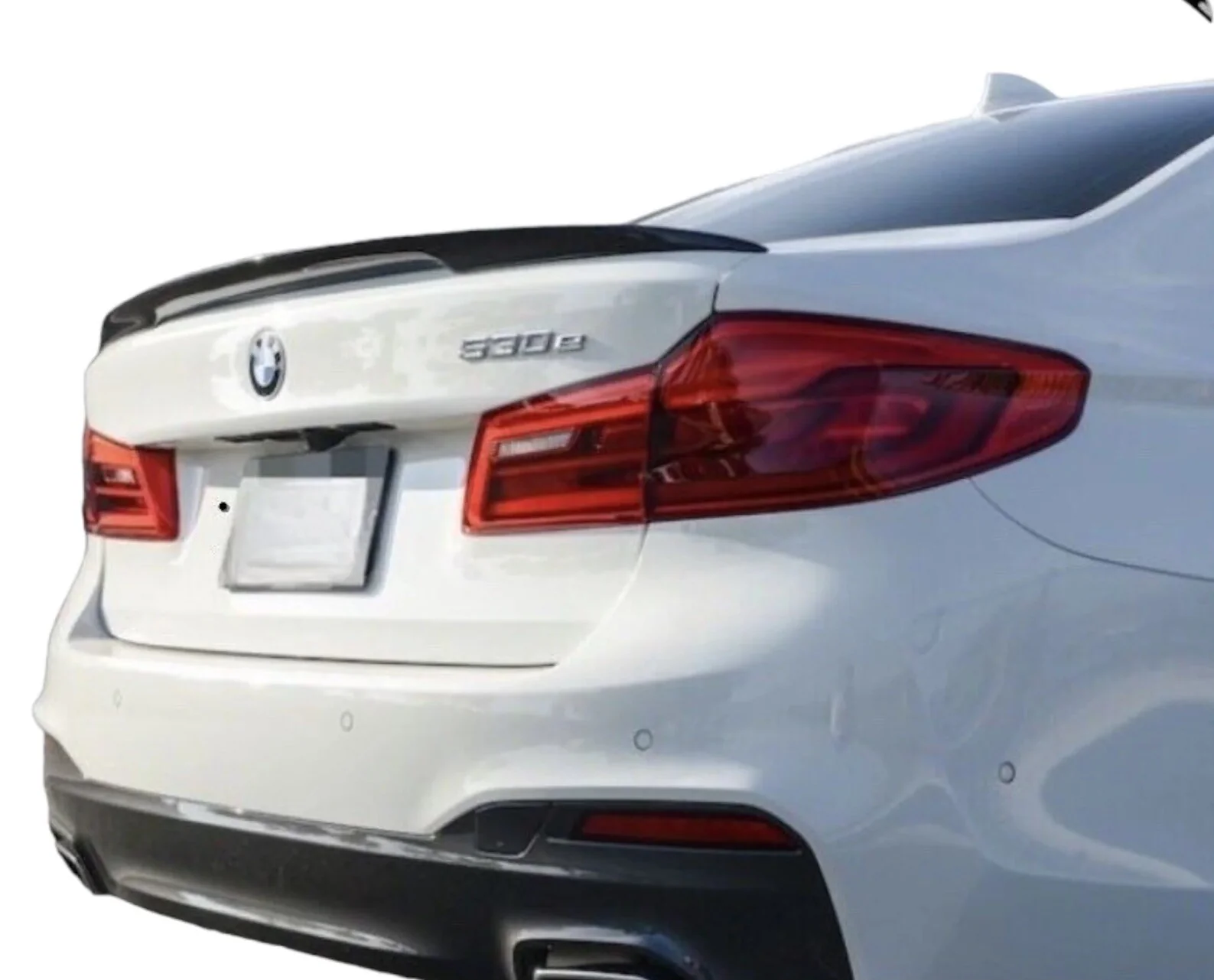 GLOSS BLACK M PERFORMANCE REAR BOOT LIP SPOILER FOR BMW G30 5 SERIES 2017 +