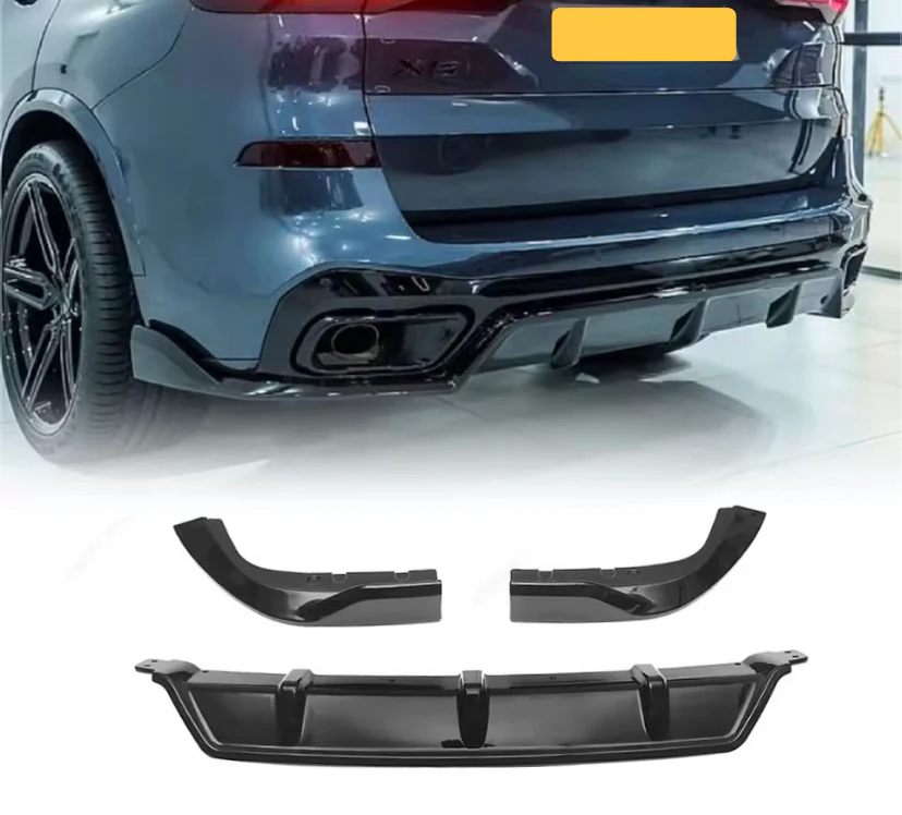 Gloss Black Rear Bumper Diffuser Side Cover For BMW G05 LCI X5 2023+ - Image 3