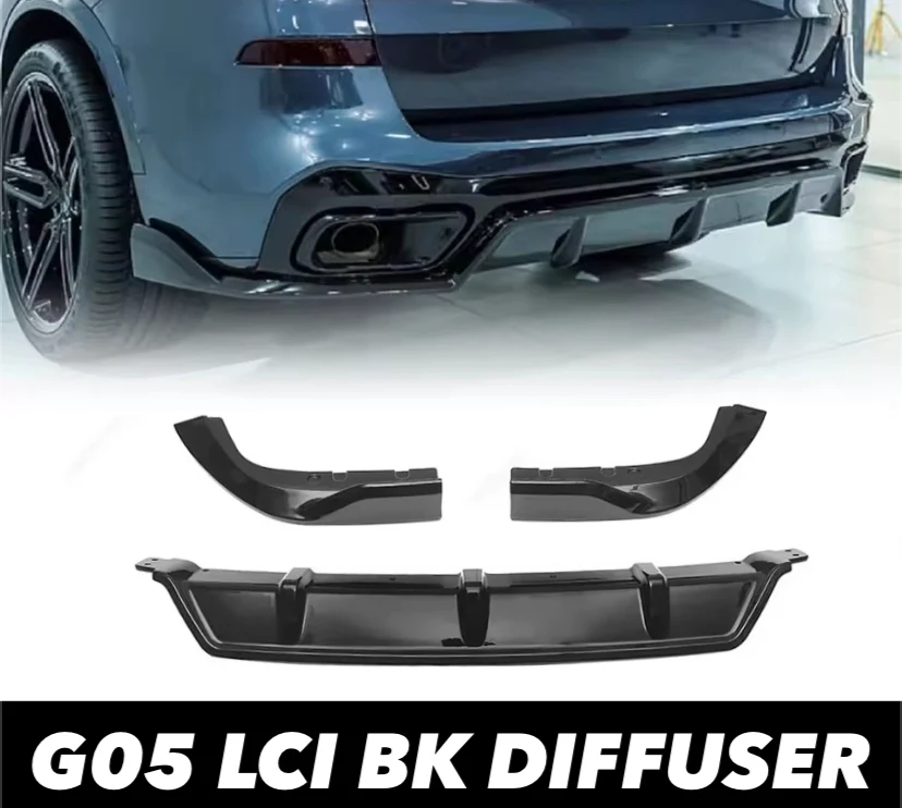 Gloss Black Rear Bumper Diffuser Side Cover For BMW G05 LCI X5 2023+ - Image 5