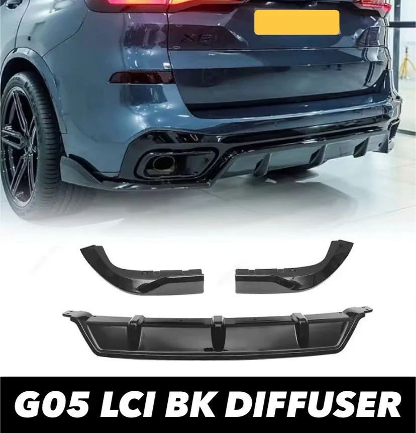 Gloss Black Rear Bumper Diffuser Side Cover For BMW G05 LCI X5 2023+ - Image 6