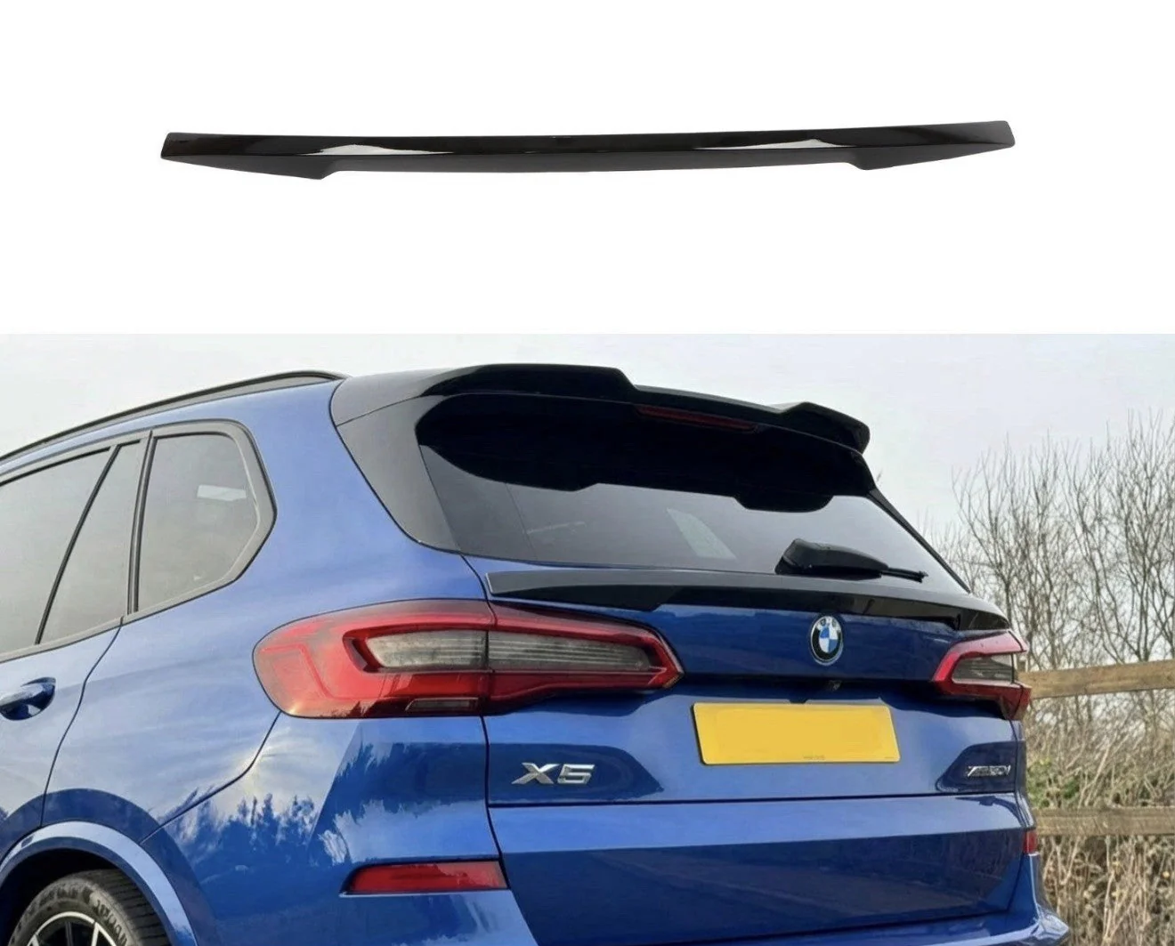 GLOSS BLACK REAR MID WING BOOT SPOILER MP LIP BODY FOR BMW X5 X5M G05 F95 2018+