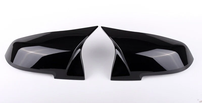 GLOSS BLACK REAR WING MIRROR COVER CAPS FOR BMW F20 F21 F22 F30 F32 F36 F87 M3 - Image 4