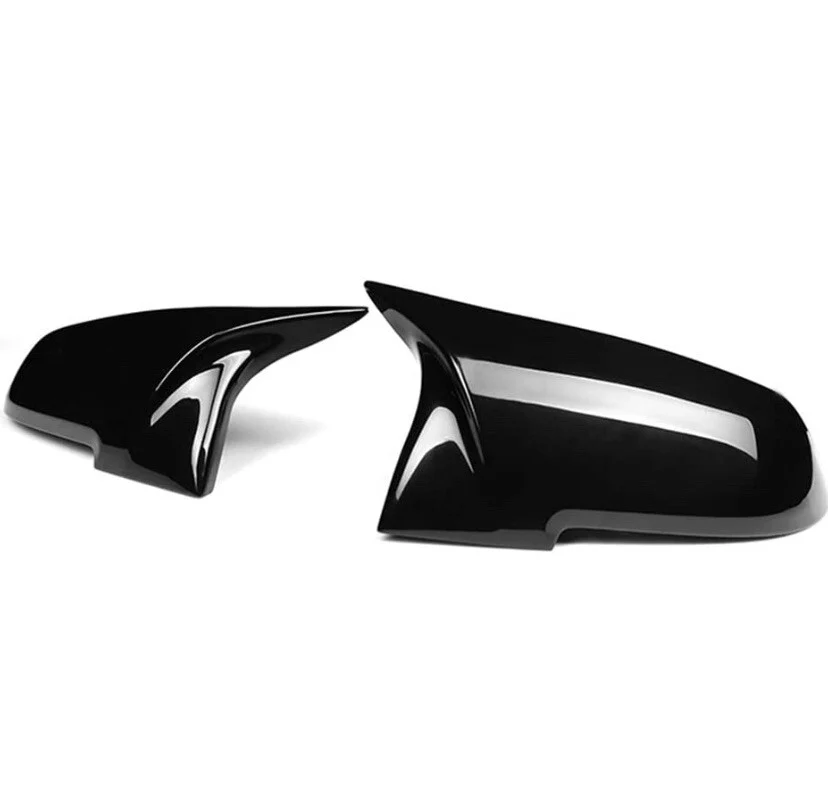 GLOSS BLACK REAR WING MIRROR COVER CAPS FOR BMW F20 F21 F22 F30 F32 F36 F87 M3 - Image 5