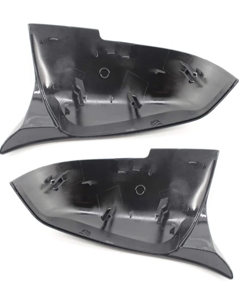 GLOSS BLACK REAR WING MIRROR COVER CAPS FOR BMW F20 F21 F22 F30 F32 F36 F87 M3 - Image 8