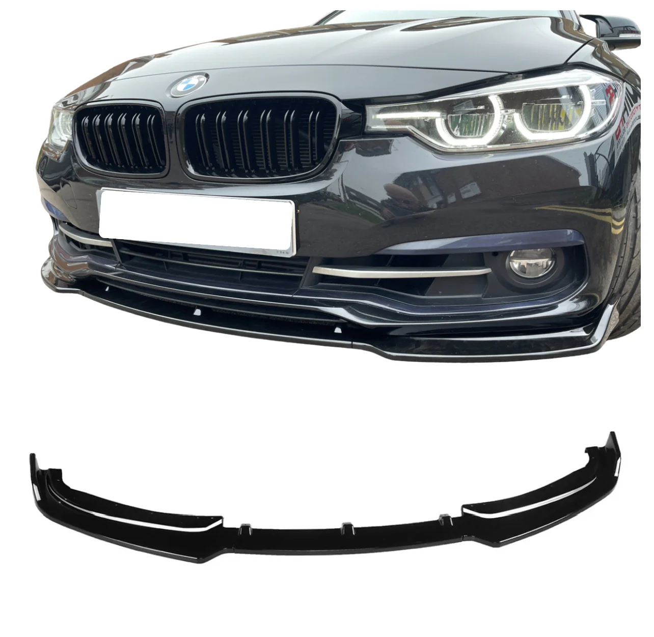 Gloss Black Splitter Fits F30 3 Series SE 2012-2018 STM Edition