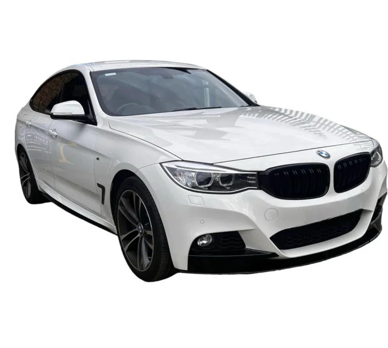 GT GRAN TURISMO MP STYLE FRONT LIP SPLITTER FOR BMW 3 SERIES F34 GLOSS BLACK - Image 7