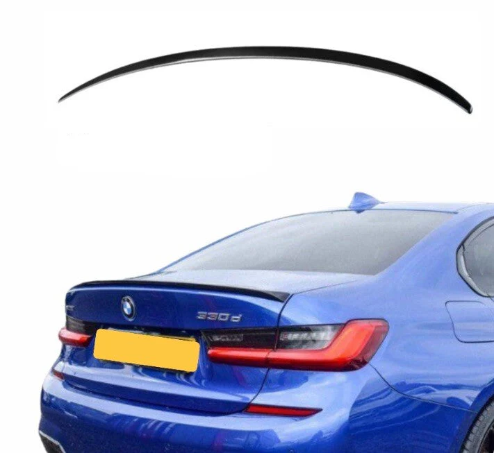 M PERFORMANCE STYLE GLOSS BLACK SLIM BOOT SPOILER LIP FOR BMW 3 SERIES G20 2018+