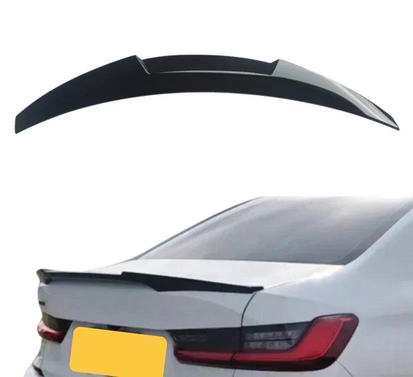 M PERFORMANCE M4 STYLE GLOSS BLACK REAR SPOILER LIP FOR BMW 3 SERIES G20 2018+