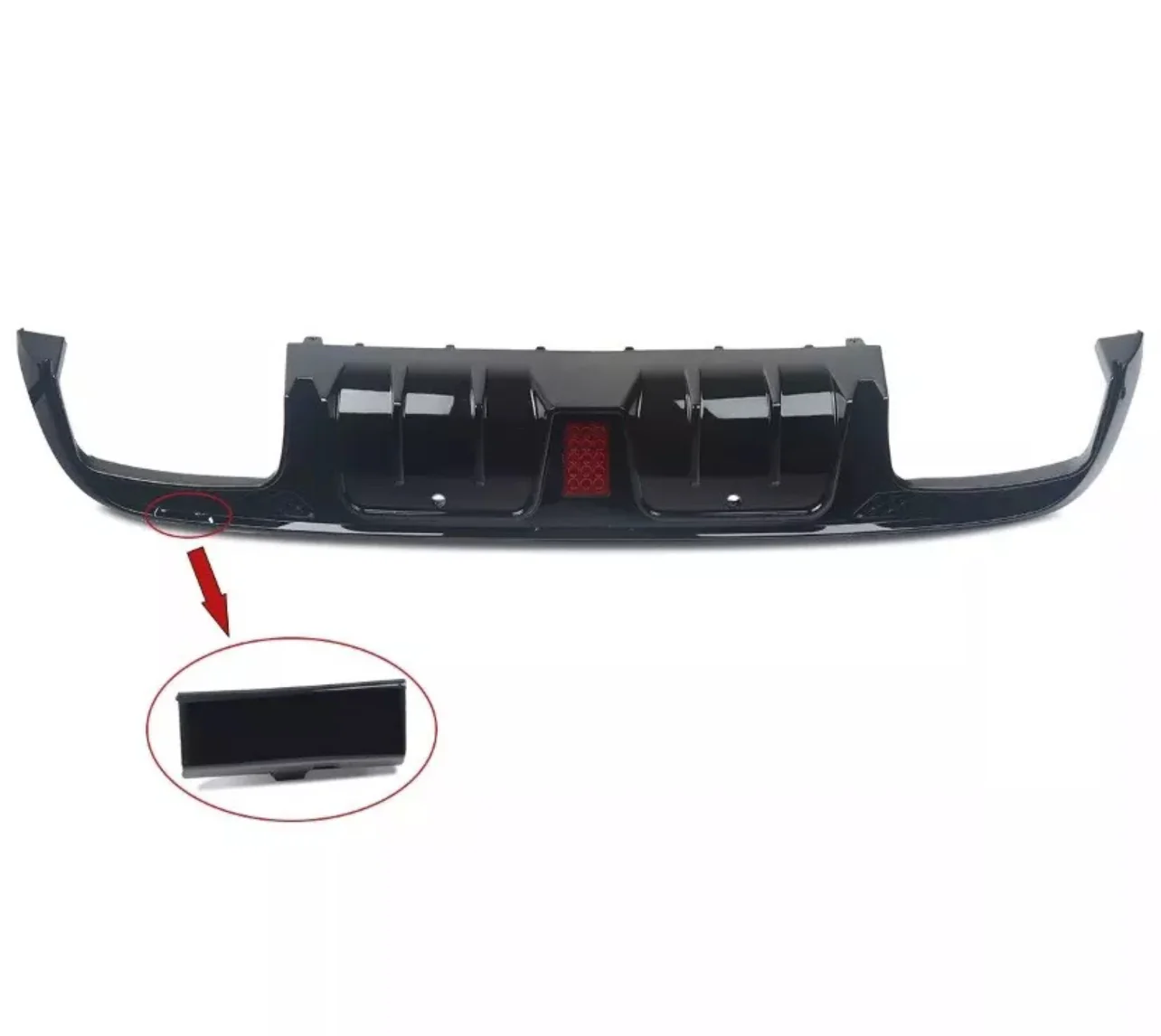 MERCEDES BENZ W205 AMG C63 REAR BUMPER DIFFUSER AMG B STYLE WITH TAILPIPE LED - Image 7